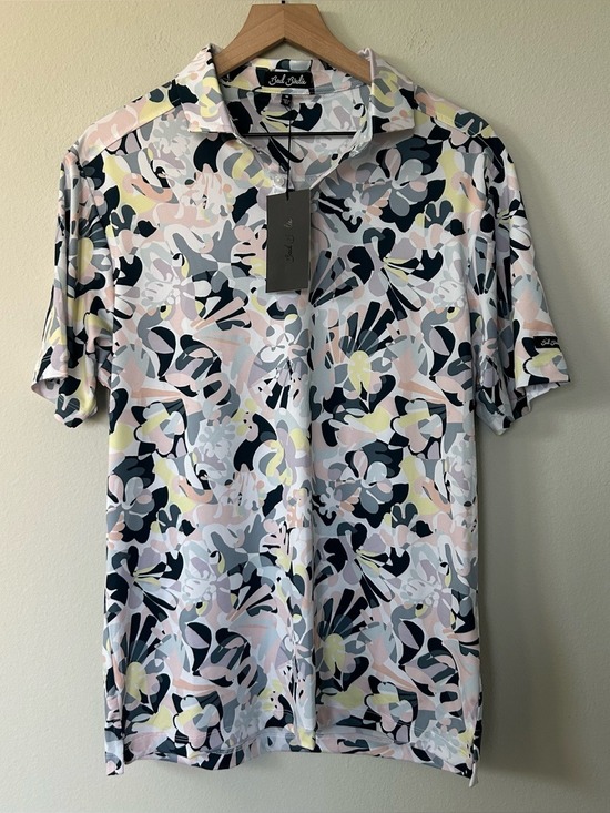 Bad Birdie Other - Bad Birdie Core Polo Savannah Swing Golf Shirt Men's Size Medium M Patterned NWT